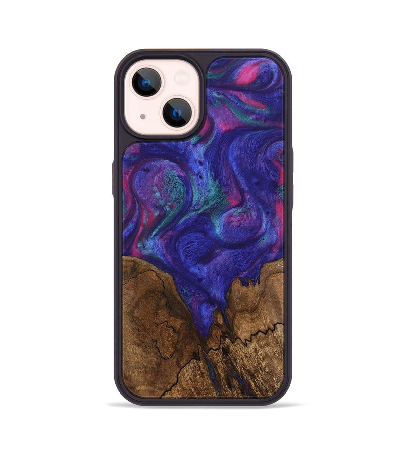 iPhone 14 Wood Phone Case - Jireh (Purple, 745482)