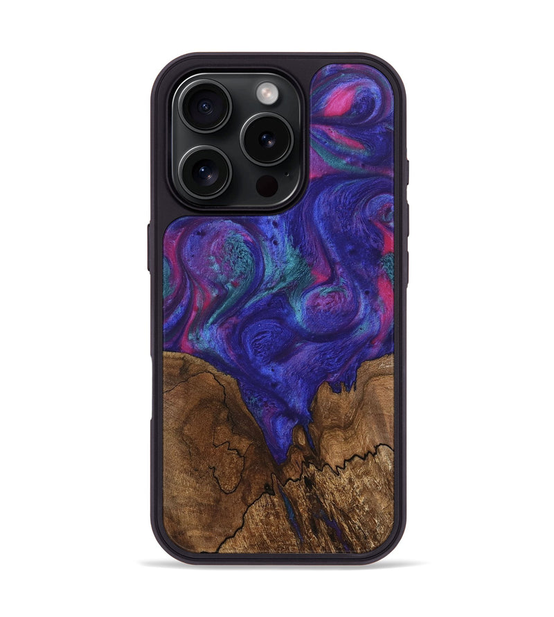 iPhone 16 Pro Wood Phone Case - Jireh (Purple, 745482)