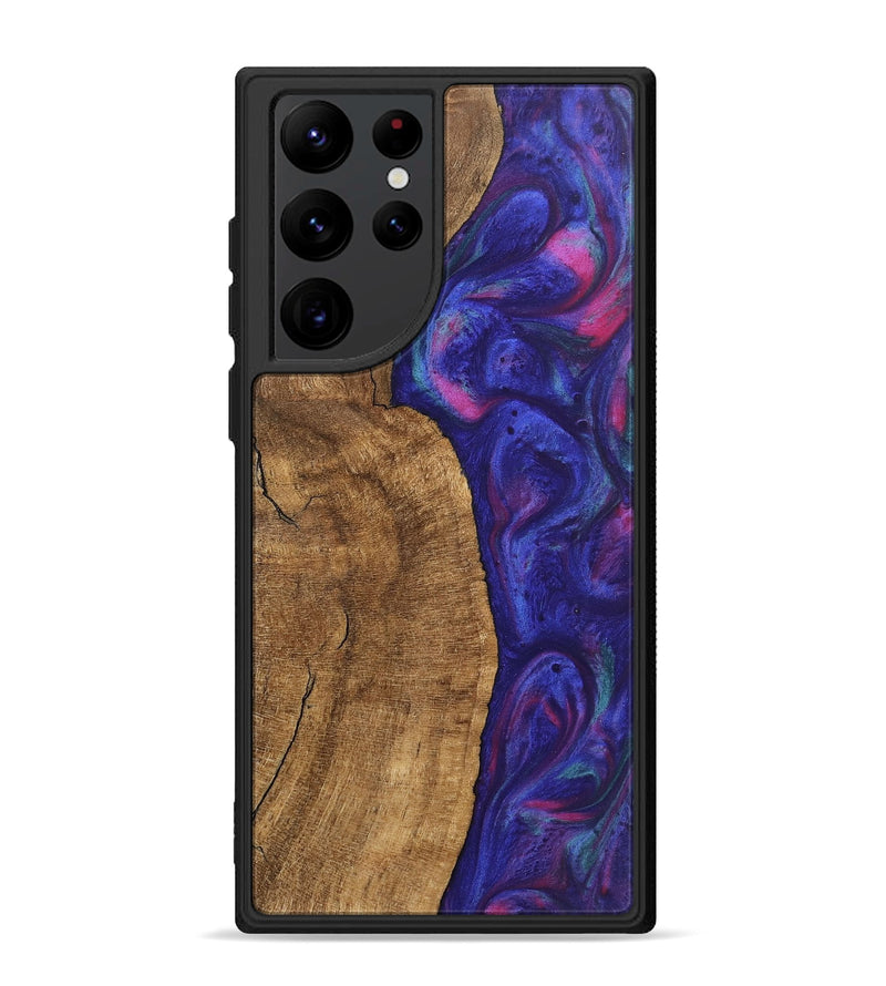 Galaxy S22 Ultra Wood Phone Case - Carlo (Purple, 745484)