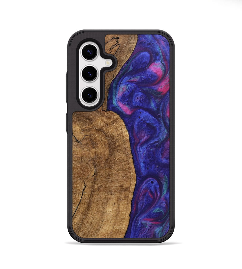 Galaxy S25 Wood Phone Case - Carlo (Purple, 745484)