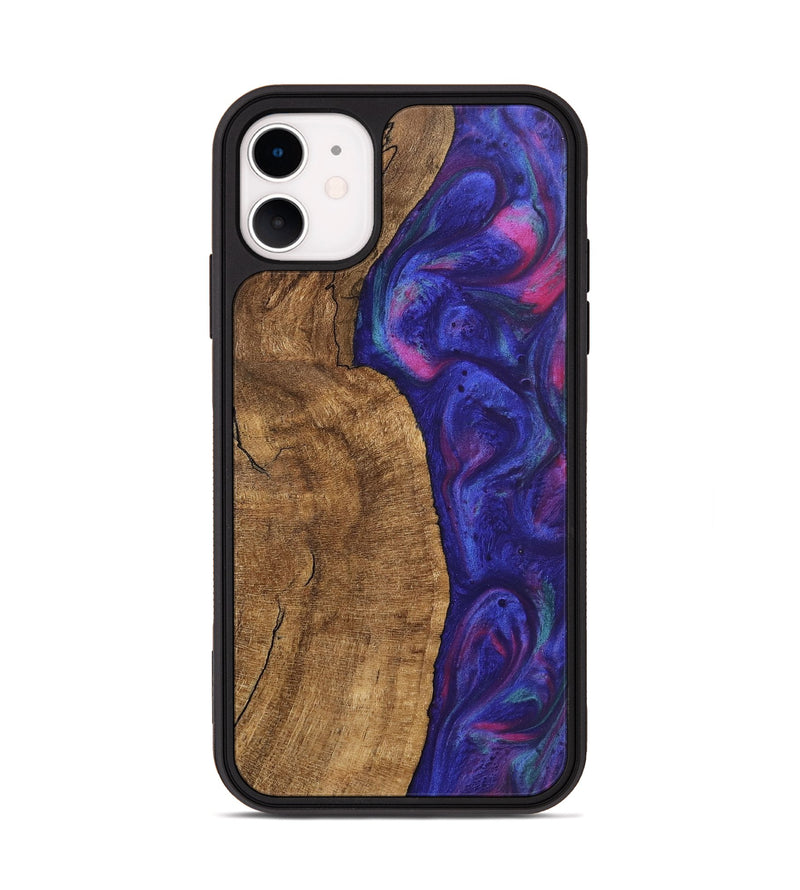 iPhone 11 Wood Phone Case - Carlo (Purple, 745484)