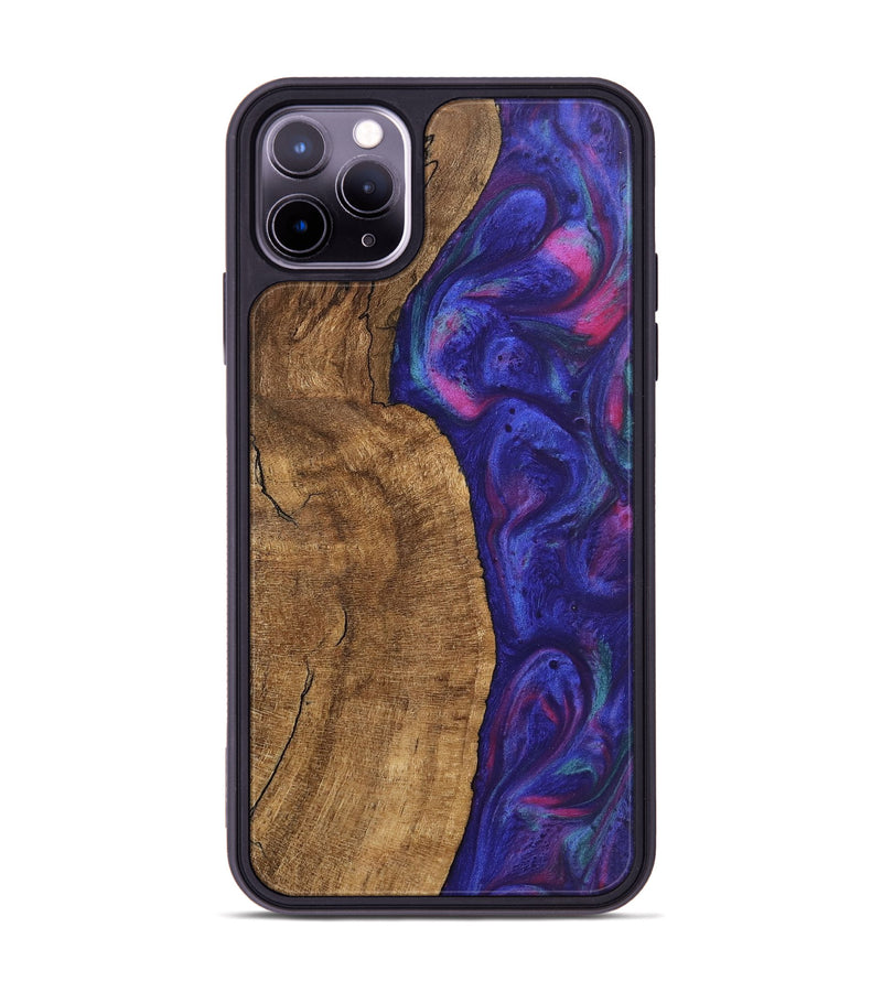 iPhone 11 Pro Max Wood Phone Case - Carlo (Purple, 745484)