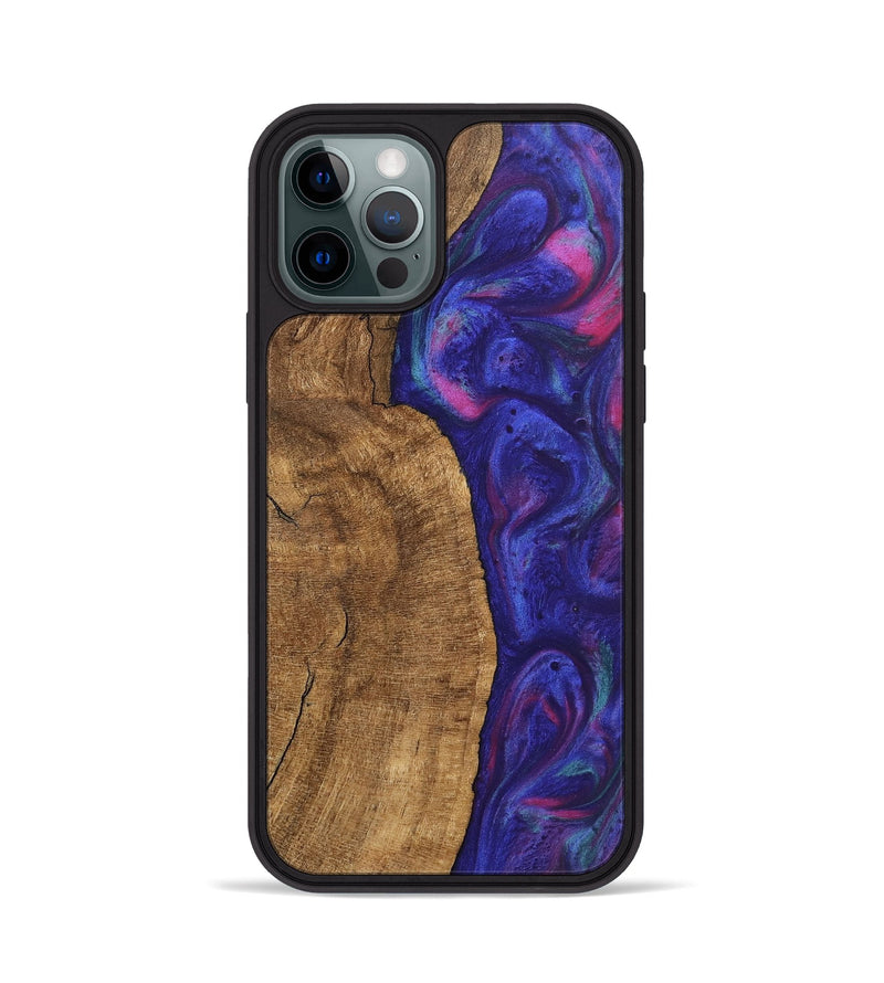 iPhone 12 Pro Wood Phone Case - Carlo (Purple, 745484)