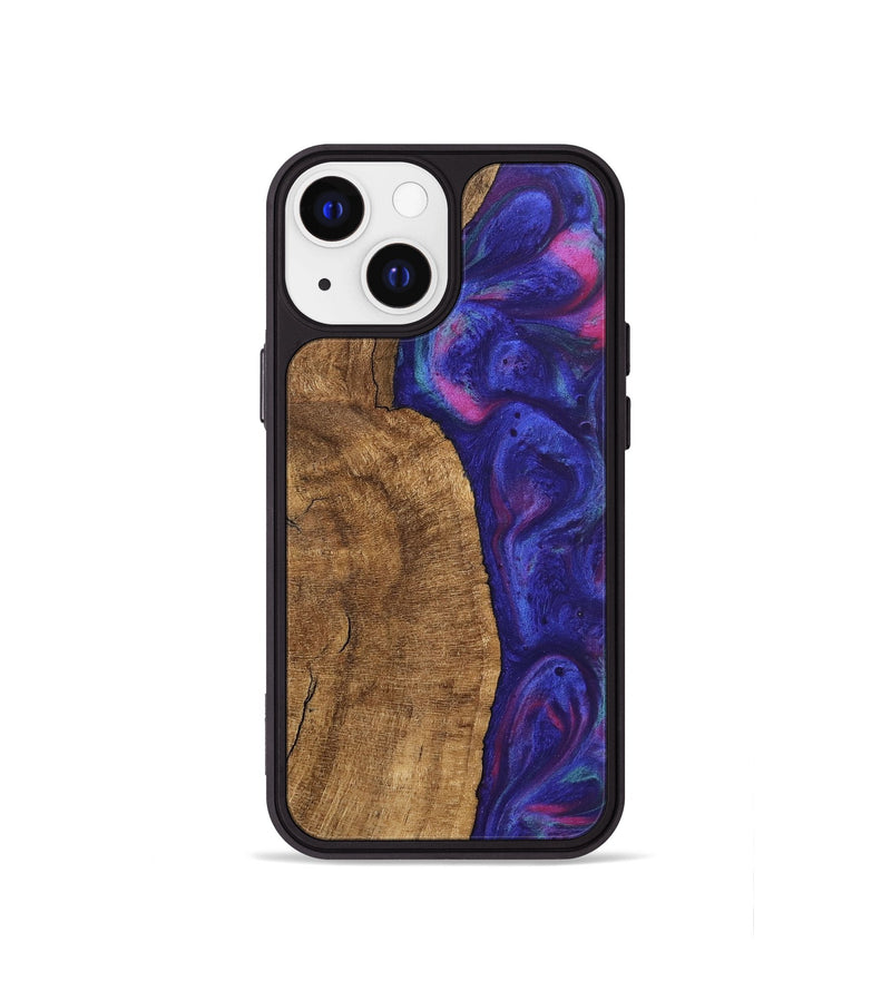 iPhone 13 mini Wood Phone Case - Carlo (Purple, 745484)