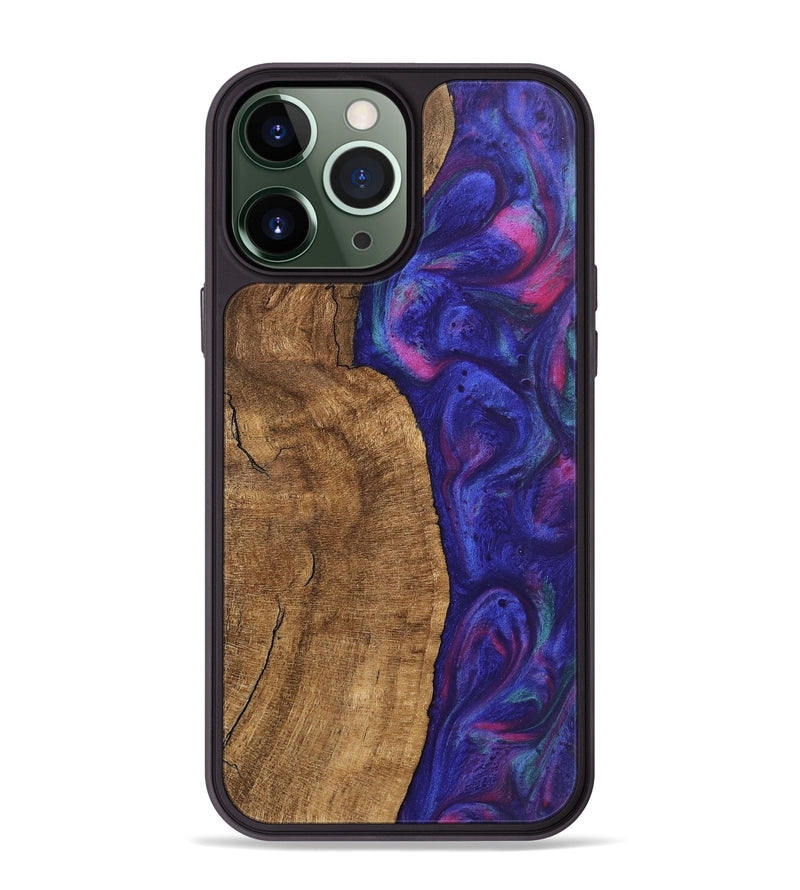 iPhone 13 Pro Max Wood Phone Case - Carlo (Purple, 745484)