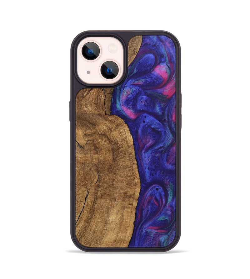 iPhone 14 Wood Phone Case - Carlo (Purple, 745484)