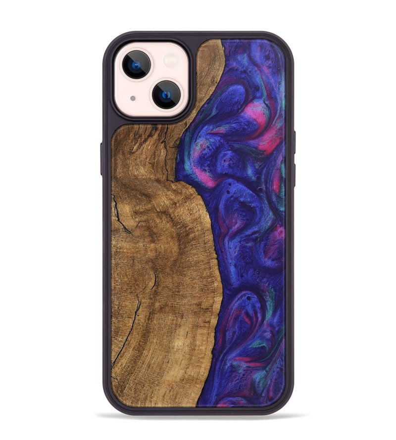 iPhone 14 Plus Wood Phone Case - Carlo (Purple, 745484)