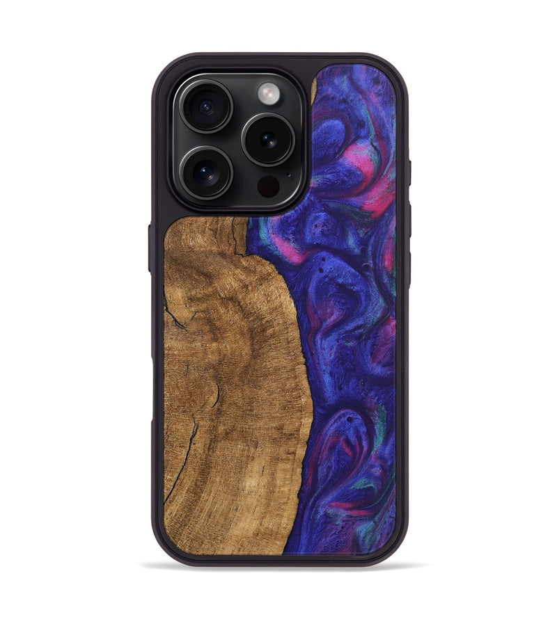 iPhone 16 Pro Wood Phone Case - Carlo (Purple, 745484)