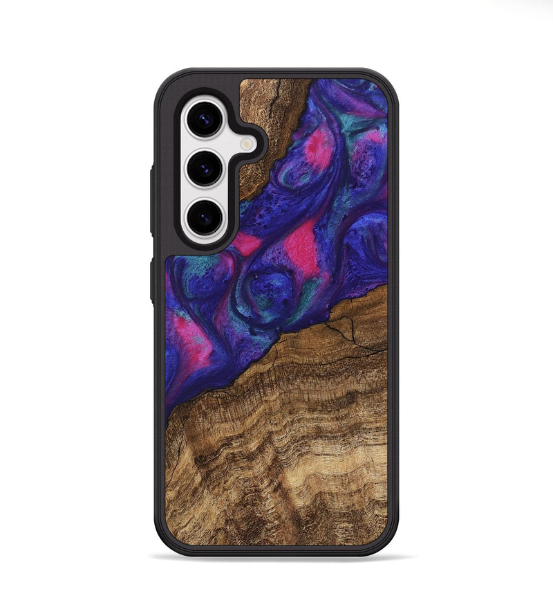 Galaxy S25 Wood Phone Case - Lamar (Purple, 745485)