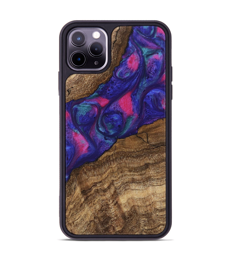 iPhone 11 Pro Max Wood Phone Case - Lamar (Purple, 745485)