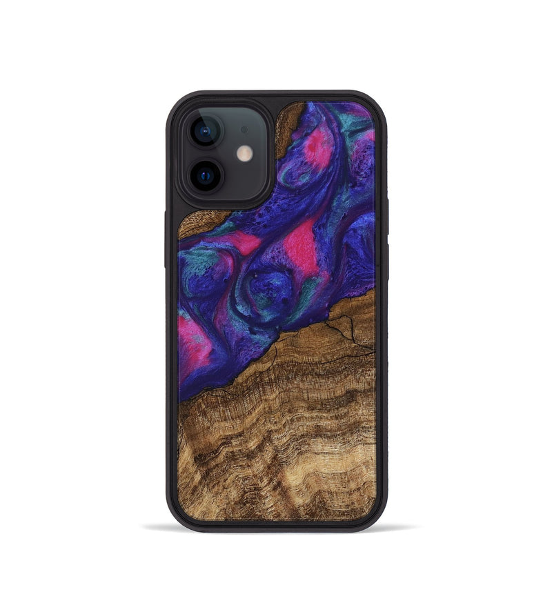 iPhone 12 mini Wood Phone Case - Lamar (Purple, 745485)