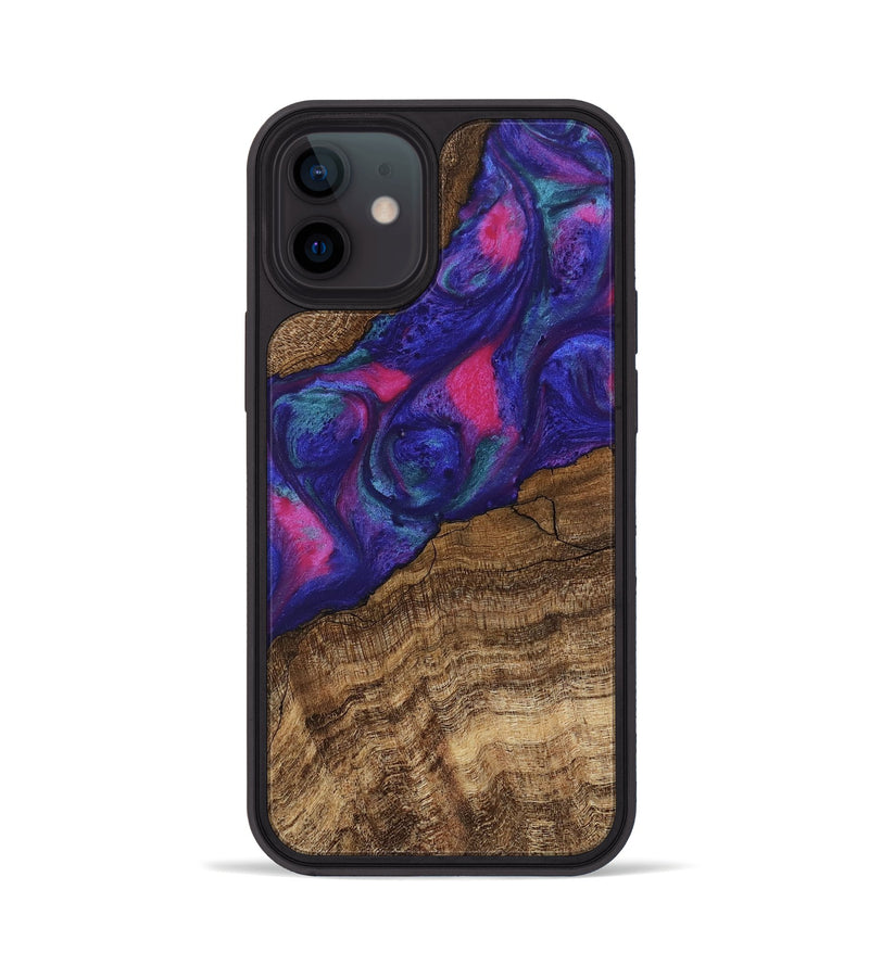 iPhone 12 Wood Phone Case - Lamar (Purple, 745485)