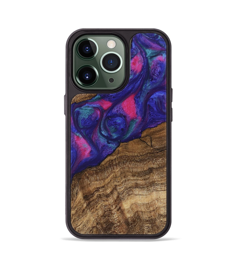 iPhone 13 Pro Wood Phone Case - Lamar (Purple, 745485)