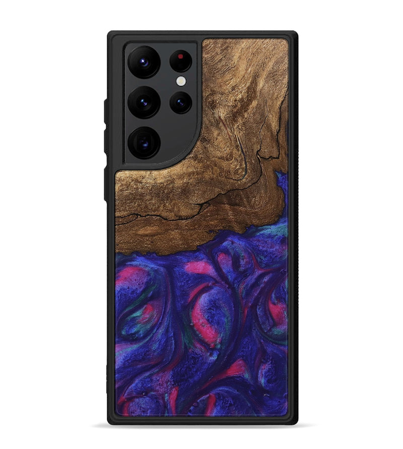 Galaxy S22 Ultra Wood Phone Case - Roma (Purple, 745486)