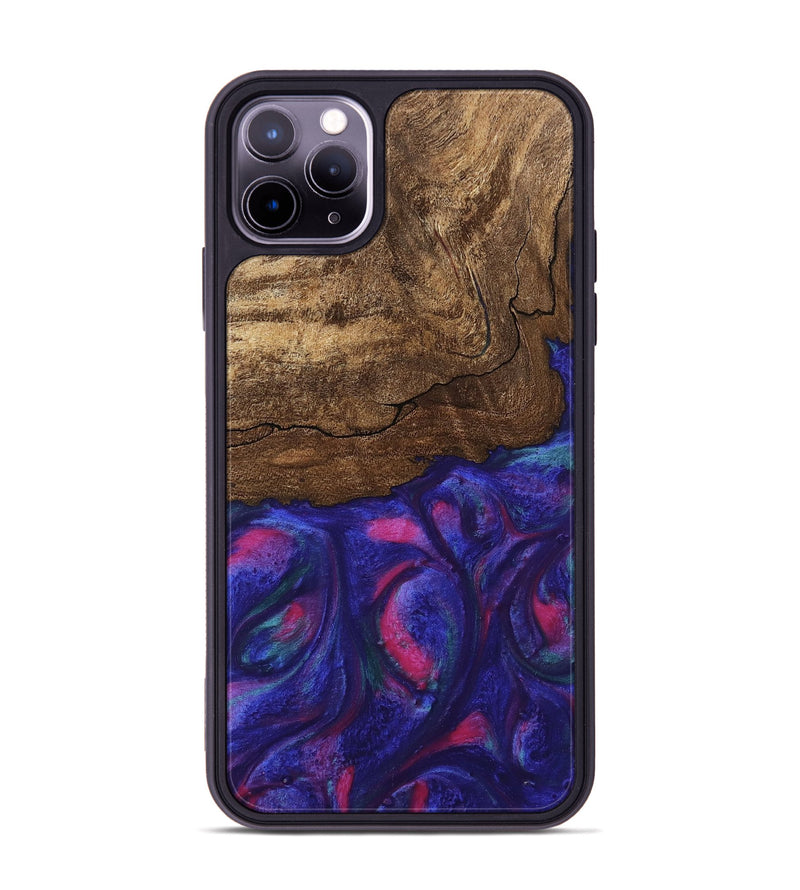 iPhone 11 Pro Max Wood Phone Case - Roma (Purple, 745486)