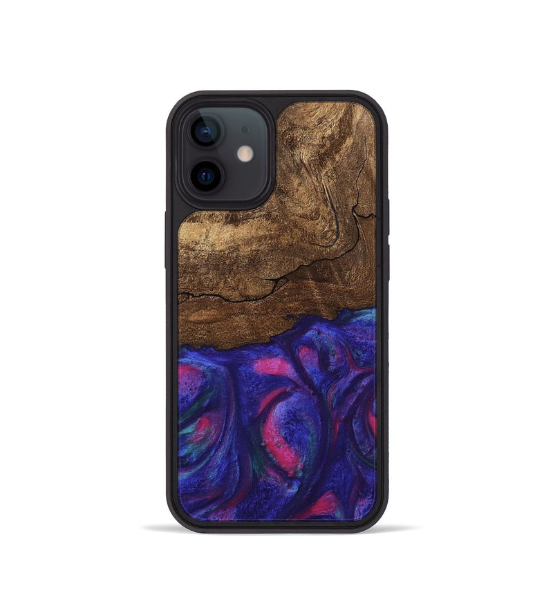 iPhone 12 mini Wood Phone Case - Roma (Purple, 745486)