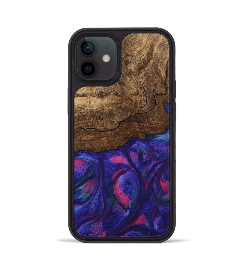 iPhone 12 Wood Phone Case - Roma (Purple, 745486)