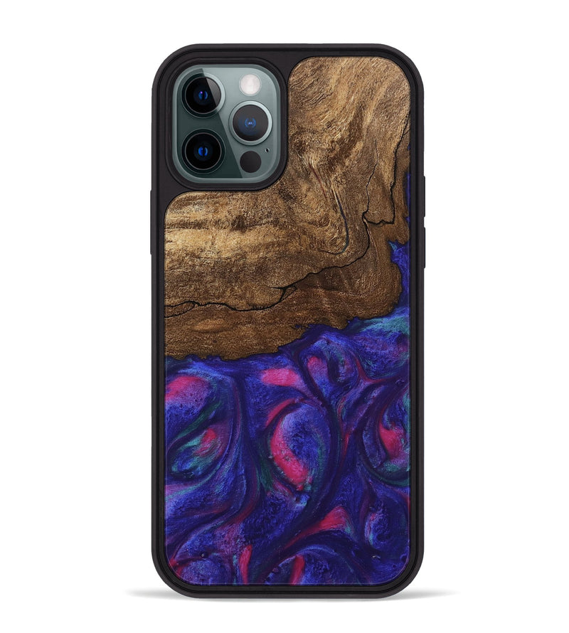 iPhone 12 Pro Max Wood Phone Case - Roma (Purple, 745486)