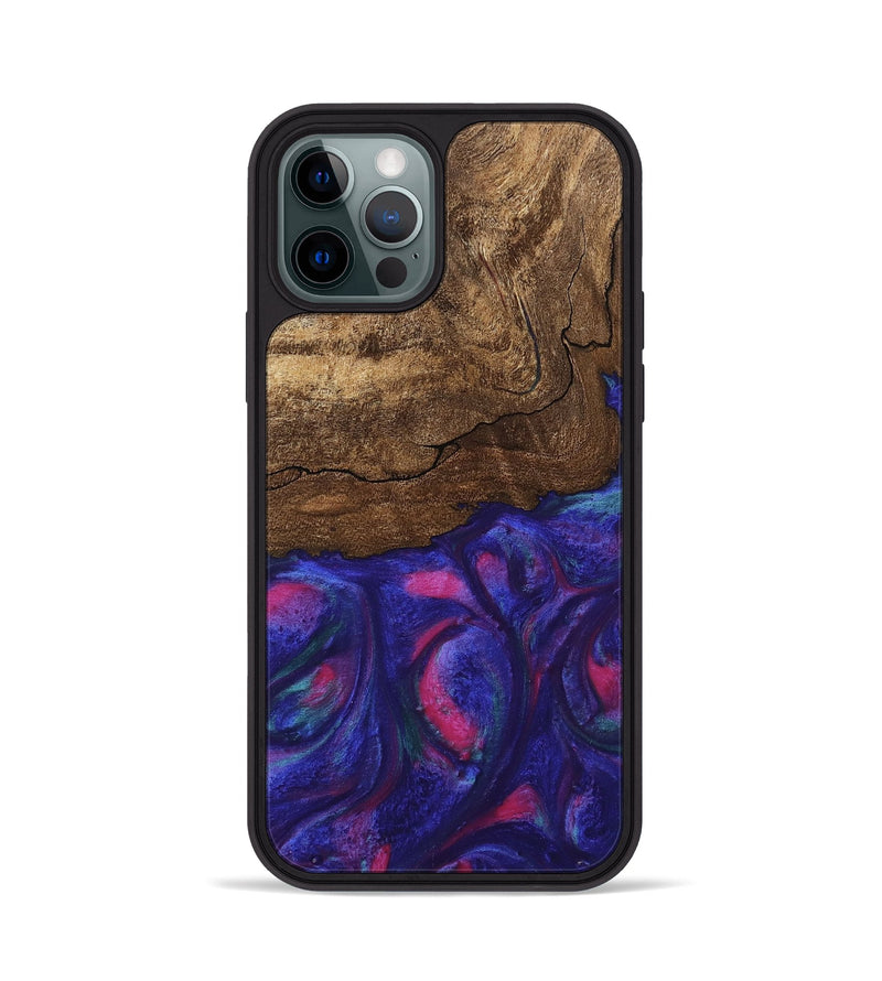 iPhone 12 Pro Wood Phone Case - Roma (Purple, 745486)