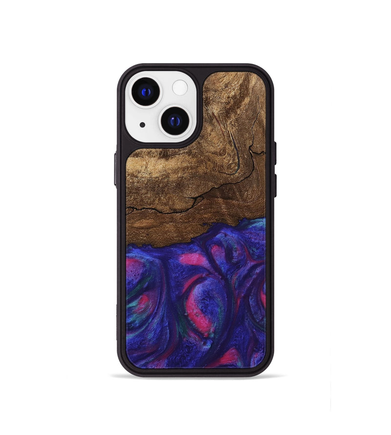 iPhone 13 mini Wood Phone Case - Roma (Purple, 745486)