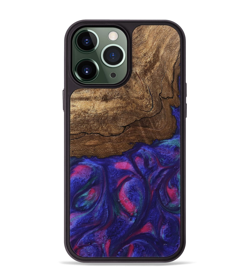 iPhone 13 Pro Max Wood Phone Case - Roma (Purple, 745486)