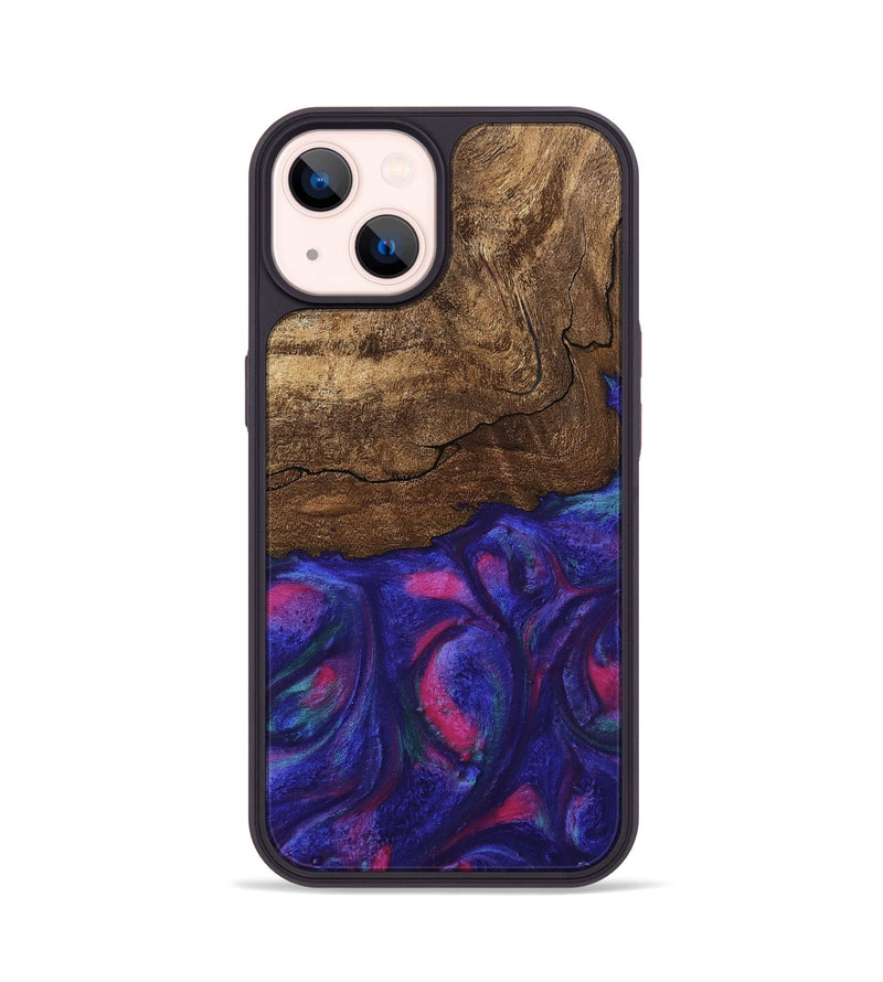 iPhone 14 Wood Phone Case - Roma (Purple, 745486)