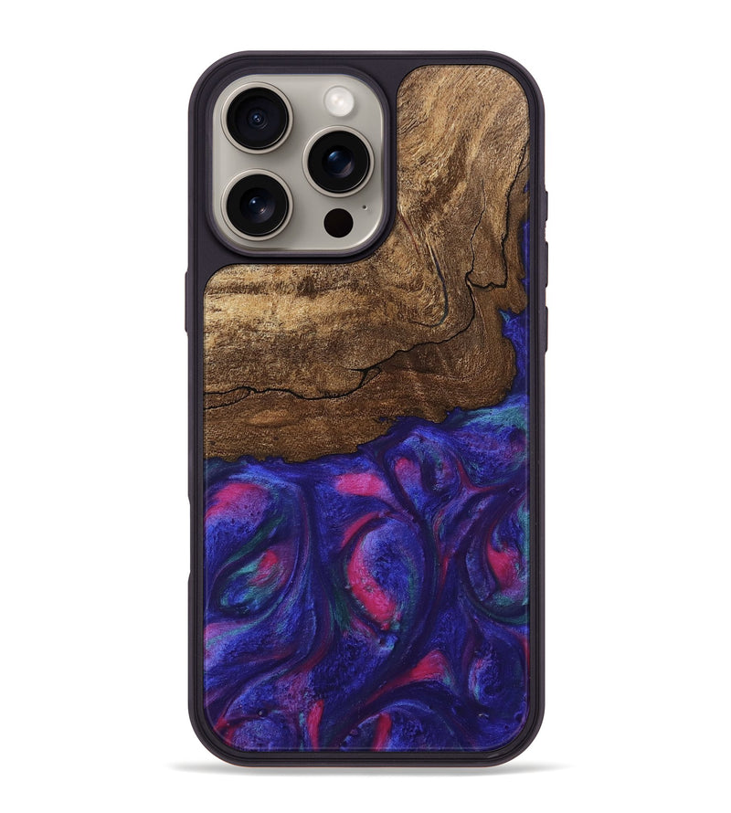 iPhone 16 Pro Max Wood Phone Case - Roma (Purple, 745486)