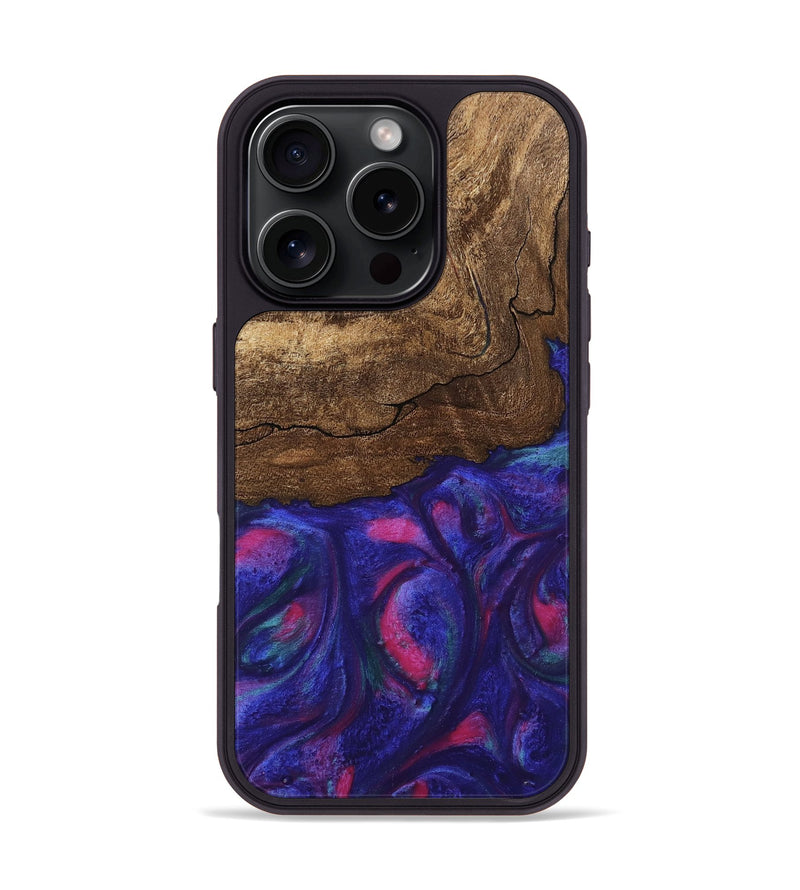 iPhone 16 Pro Wood Phone Case - Roma (Purple, 745486)