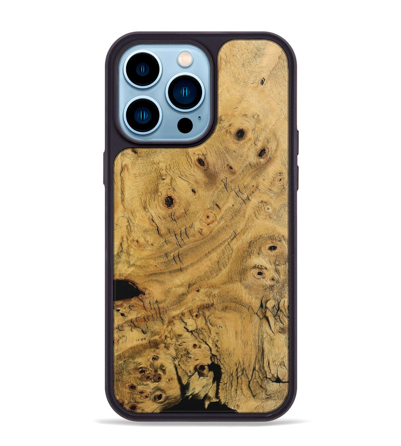 iPhone 14 Pro Max Wood Phone Case - Rowena (Wood Burl, 745489)