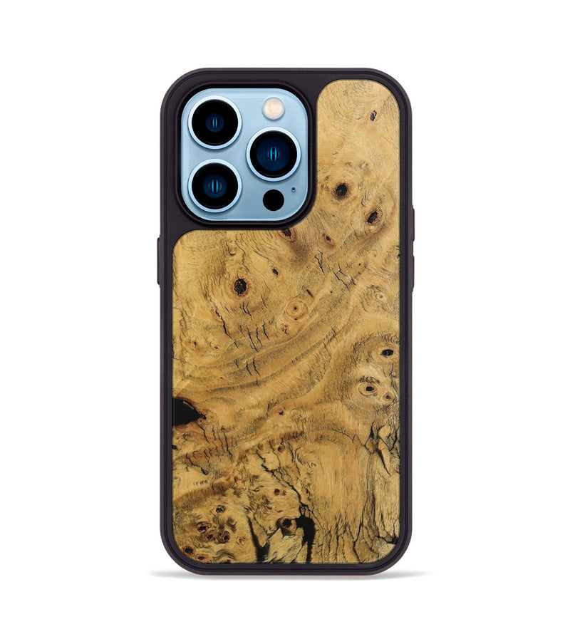 iPhone 14 Pro Wood Phone Case - Rowena (Wood Burl, 745489)