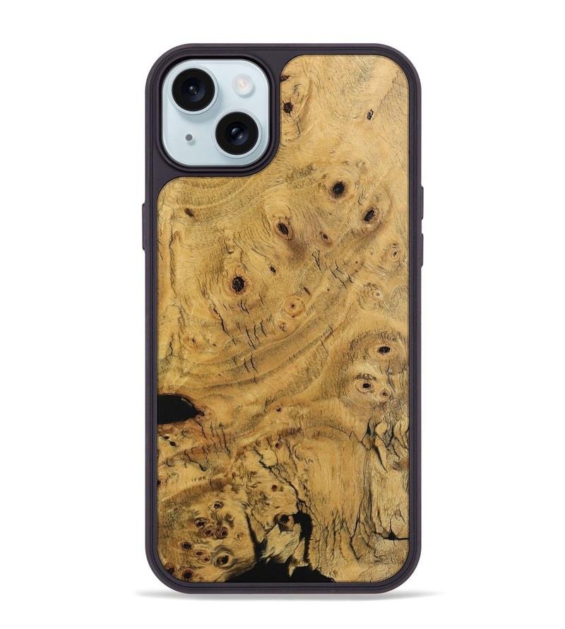 iPhone 15 Plus Wood Phone Case - Rowena (Wood Burl, 745489)