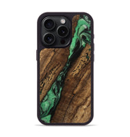 iPhone 15 Pro Wood Phone Case - Beth (Green, 745491)