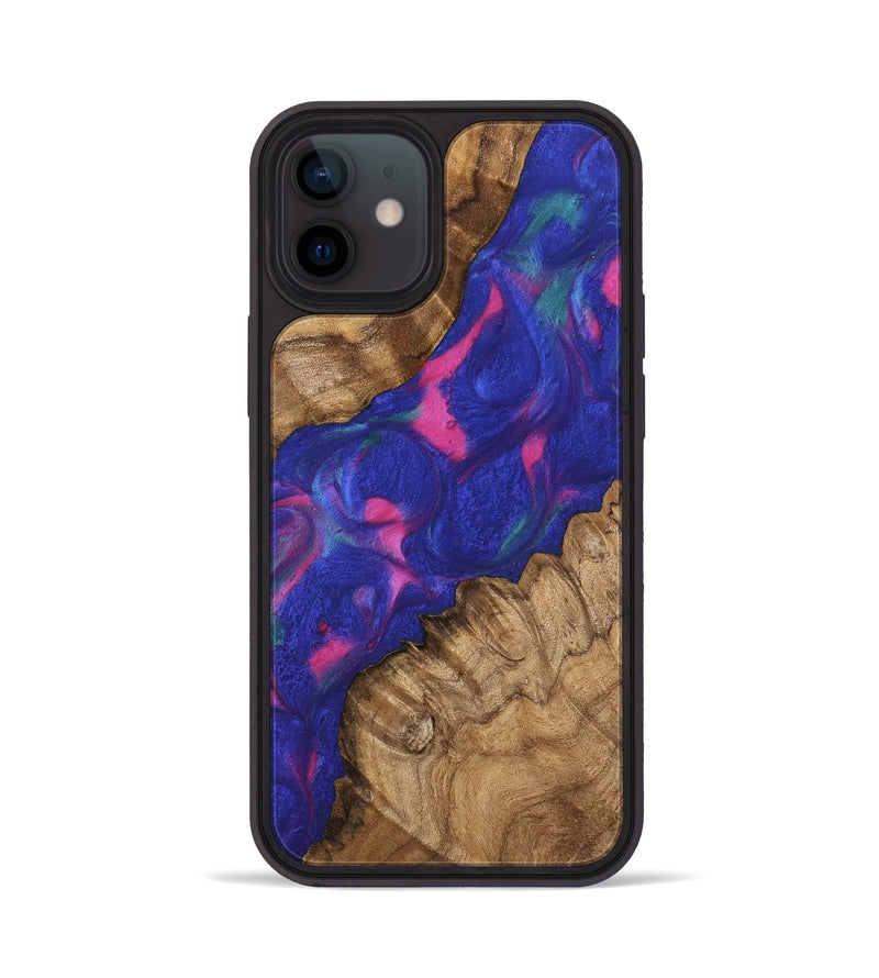 iPhone 12 Wood Phone Case - Yamilet (Purple, 745492)