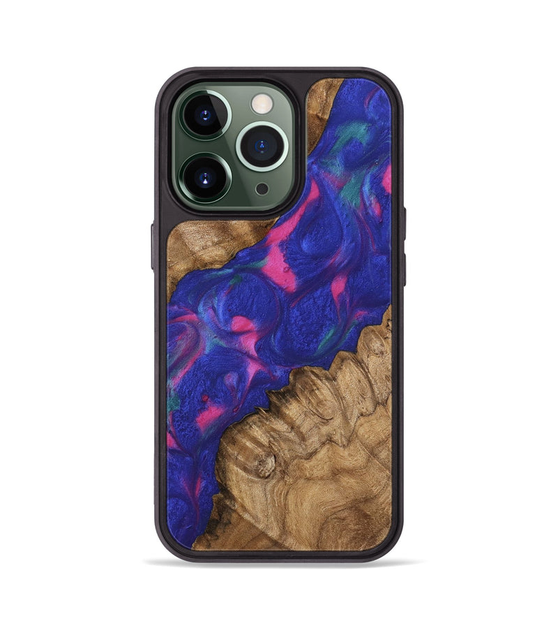 iPhone 13 Pro Wood Phone Case - Yamilet (Purple, 745492)