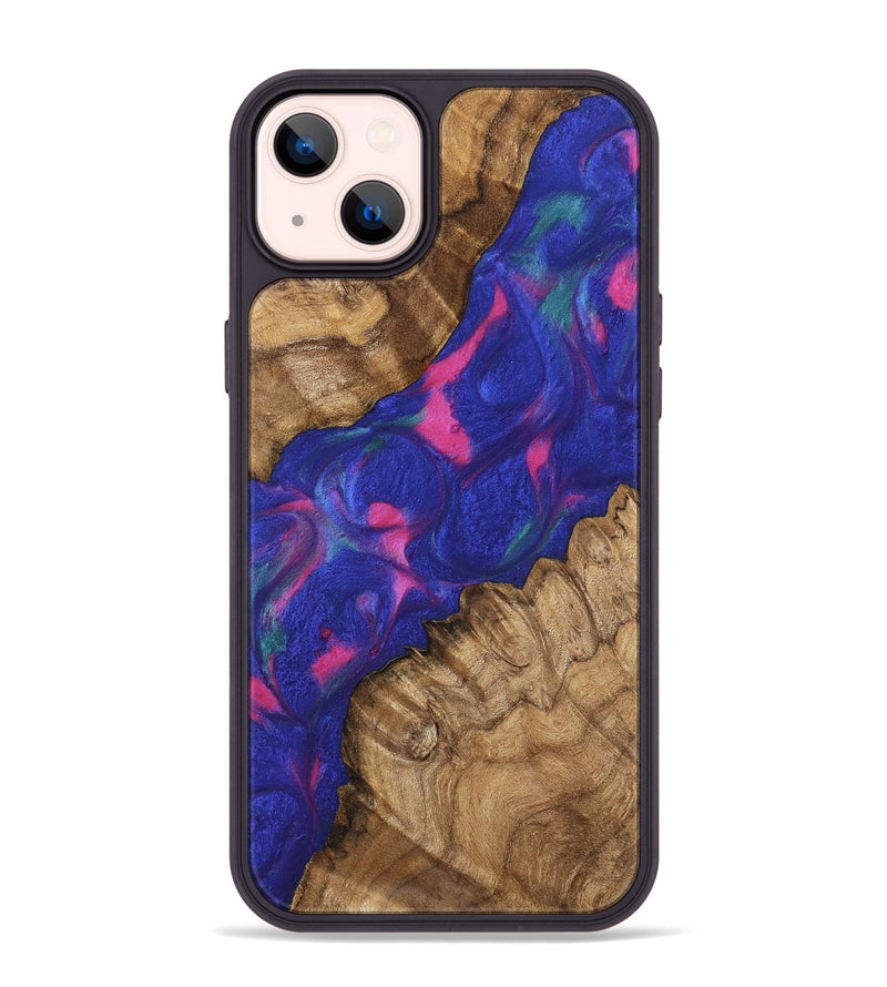 iPhone 14 Plus Wood Phone Case - Yamilet (Purple, 745492)