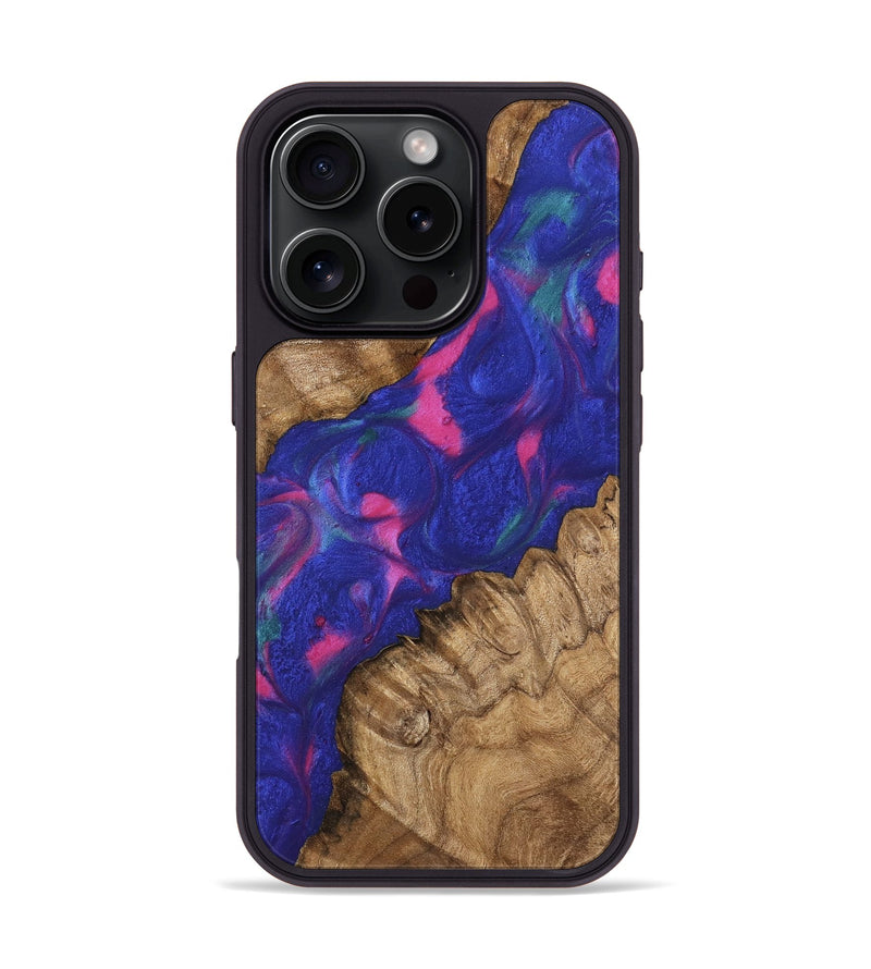 iPhone 16 Pro Wood Phone Case - Yamilet (Purple, 745492)