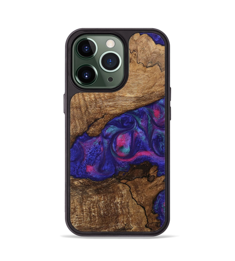 iPhone 13 Pro Wood Phone Case - Birdie (Purple, 745493)