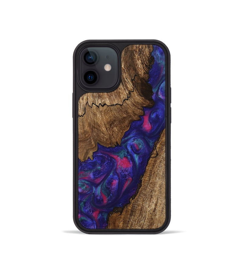 iPhone 12 mini Wood Phone Case - Novah (Purple, 745495)