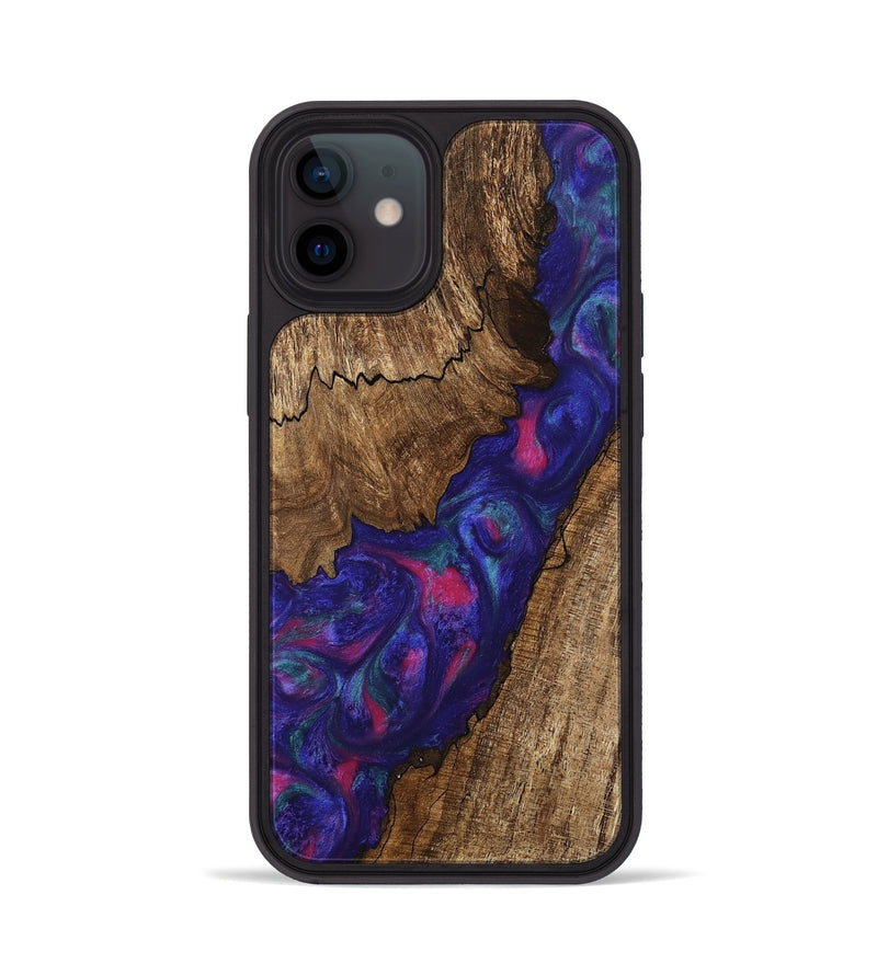 iPhone 12 Wood Phone Case - Novah (Purple, 745495)