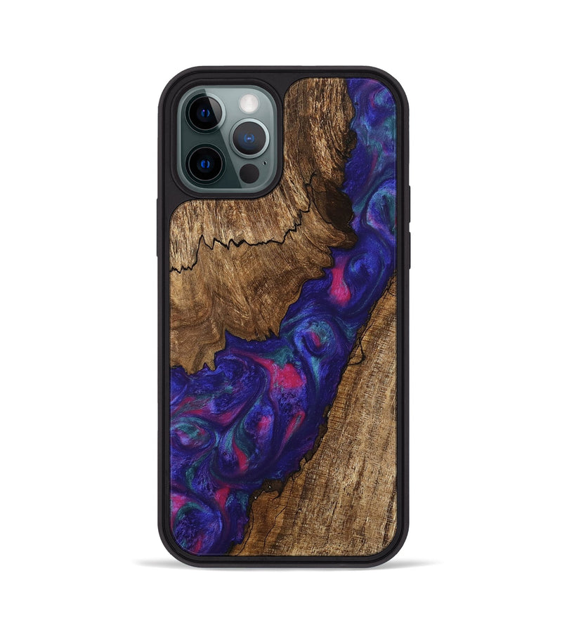 iPhone 12 Pro Wood Phone Case - Novah (Purple, 745495)