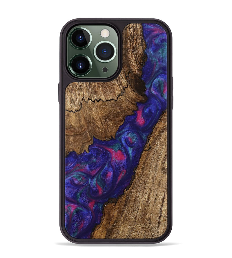 iPhone 13 Pro Max Wood Phone Case - Novah (Purple, 745495)