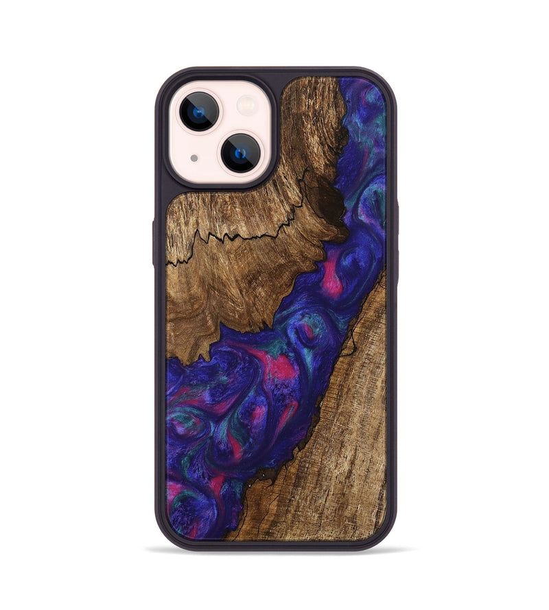 iPhone 14 Wood Phone Case - Novah (Purple, 745495)