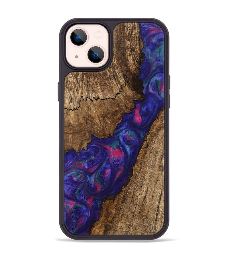 iPhone 14 Plus Wood Phone Case - Novah (Purple, 745495)