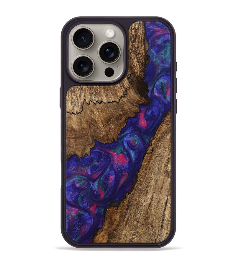 iPhone 16 Pro Max Wood Phone Case - Novah (Purple, 745495)