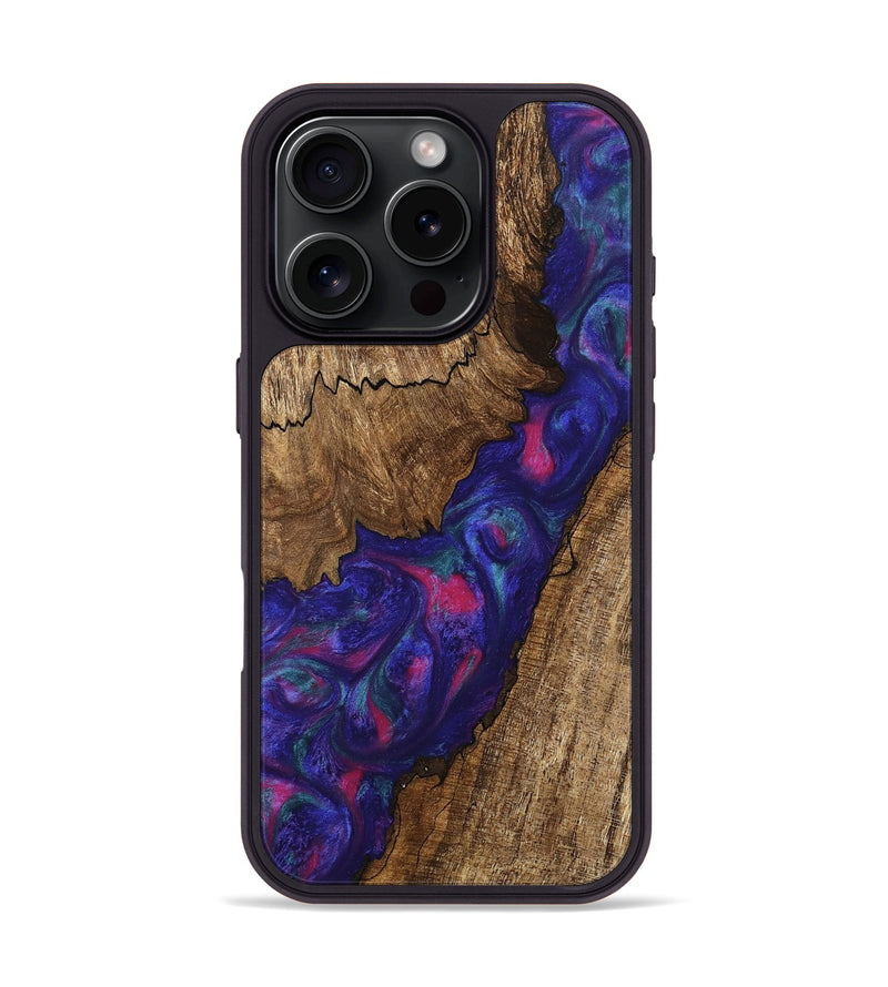 iPhone 16 Pro Wood Phone Case - Novah (Purple, 745495)