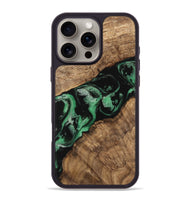 iPhone 16 Pro Max Wood Phone Case - Dina (Green, 745500)