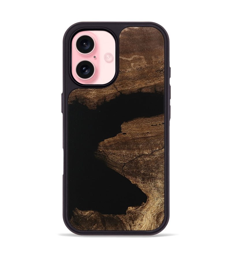 iPhone 16 Wood Phone Case - Ozzy (Wood Burl, 745501)