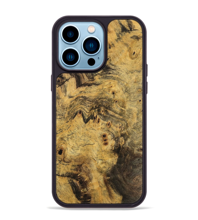 iPhone 14 Pro Max Wood Phone Case - Ishaan (Wood Burl, 745502)