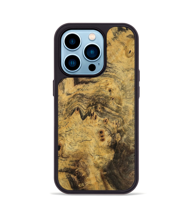 iPhone 14 Pro Wood Phone Case - Ishaan (Wood Burl, 745502)