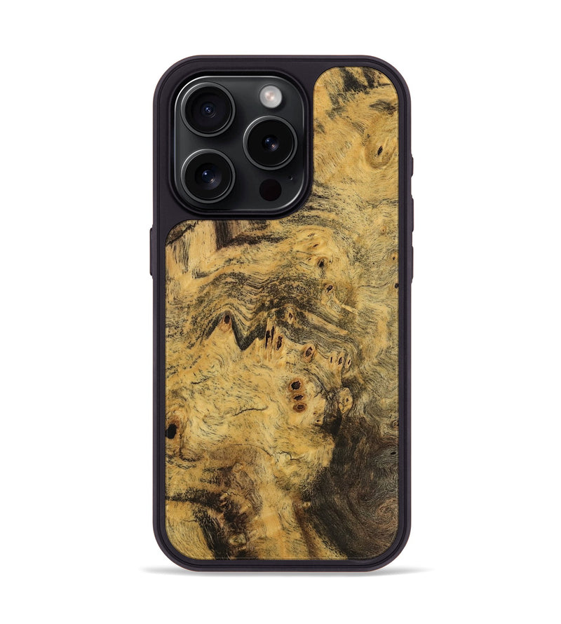 iPhone 15 Pro Wood Phone Case - Ishaan (Wood Burl, 745502)